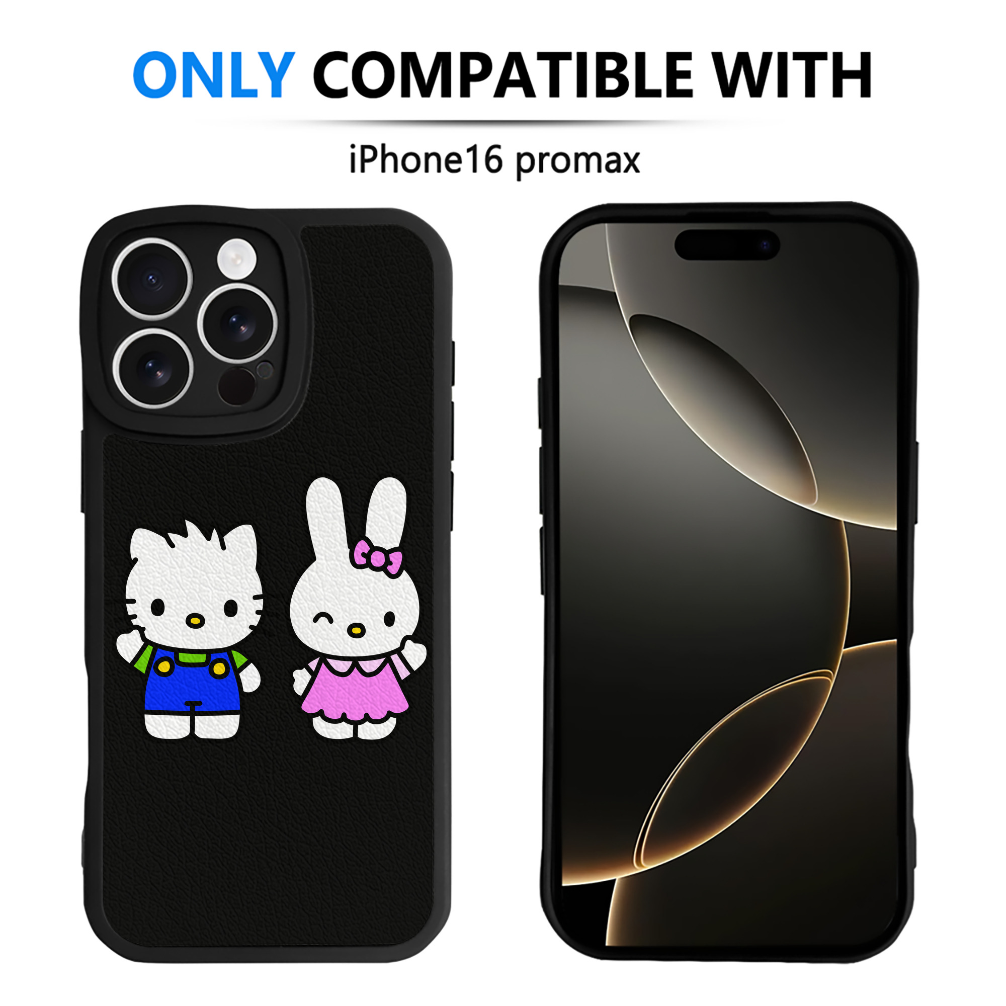 （画像用） Hello Kitty ハローキティ 【iPhone 16シリーズ対応】シリコンスマホケース（レザー調） 材質：シリコン